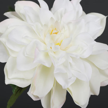 Elegant White Dahlia Faux Flowers for Wedding and Home Decor