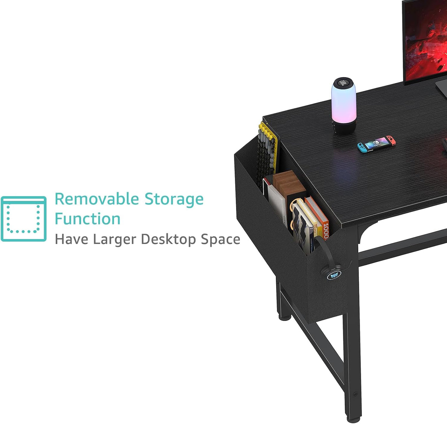 💻 Modern Home Office Desk With Storage Drawers – Stylish Computer Writing Desk For Work, Study & Small Spaces ✨