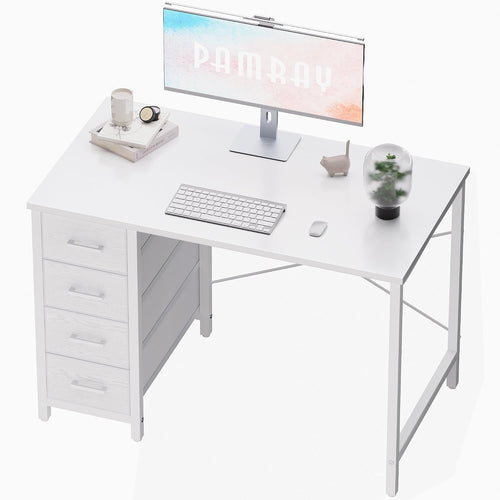 💻 Modern Small Office Desk With Drawers – Compact Computer Writing Table For Home Office, Bedroom & Study ✨