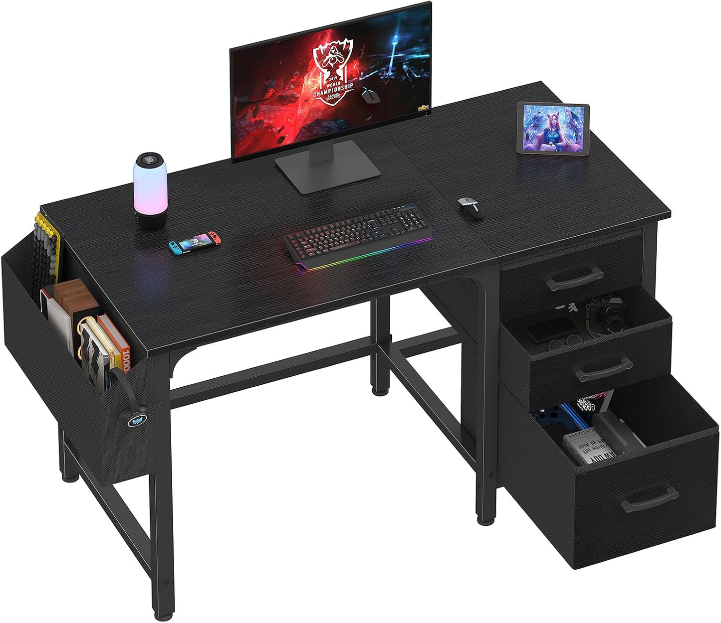 💻 Modern Home Office Desk With Storage Drawers – Stylish Computer Writing Desk For Work, Study & Small Spaces ✨