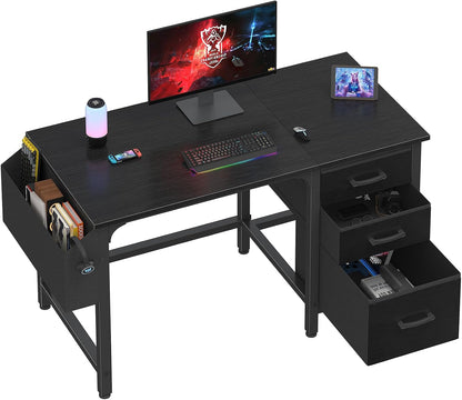 💻 Modern Home Office Desk With Storage Drawers – Stylish Computer Writing Desk For Work, Study & Small Spaces ✨