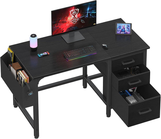 💻 Modern Home Office Desk With Storage Drawers – Stylish Computer Writing Desk For Work, Study & Small Spaces ✨