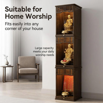 🧘 Zen Harmony Storage Cabinet – Elegant Wooden Accent Cabinet For A Peaceful Home Space ✨