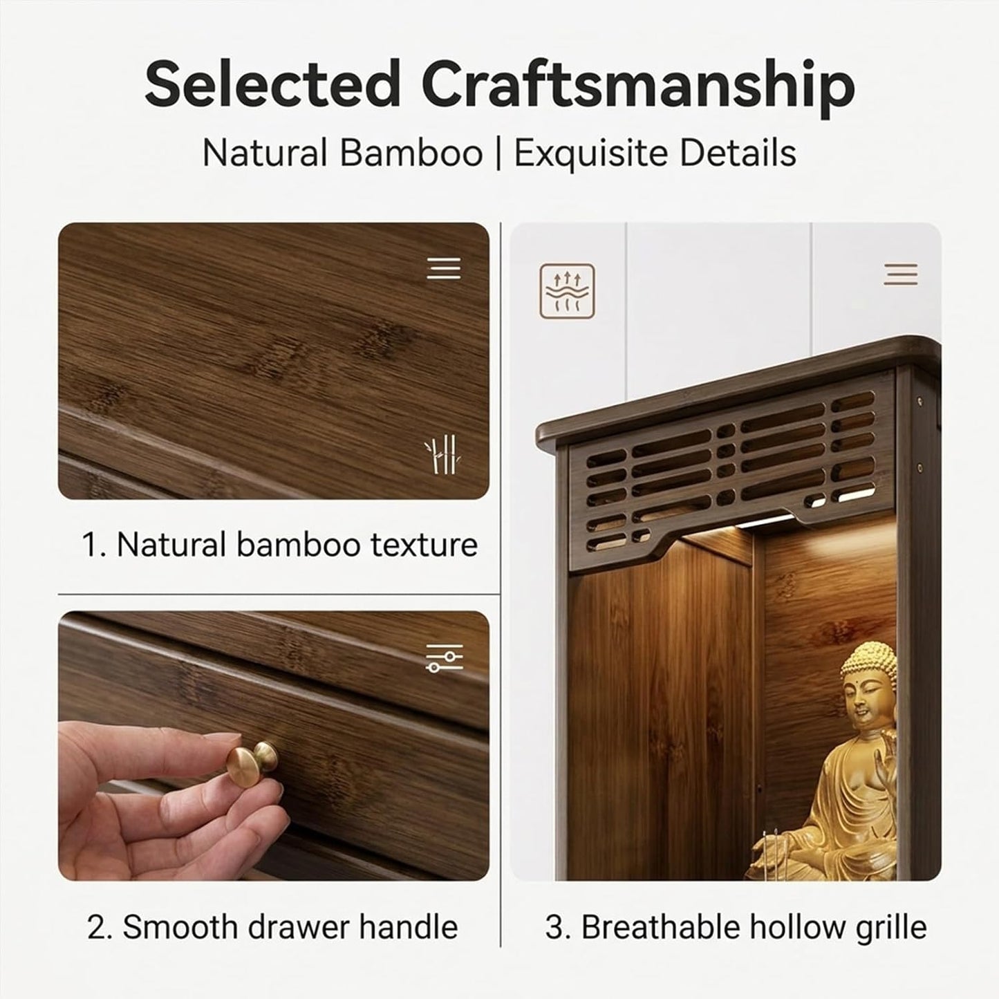 🧘 Zen Harmony Storage Cabinet – Elegant Wooden Accent Cabinet For A Peaceful Home Space ✨