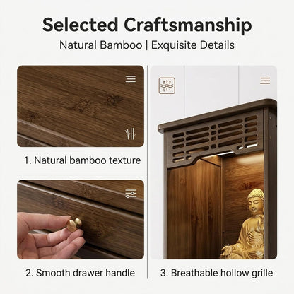 🧘 Zen Harmony Storage Cabinet – Elegant Wooden Accent Cabinet For A Peaceful Home Space ✨