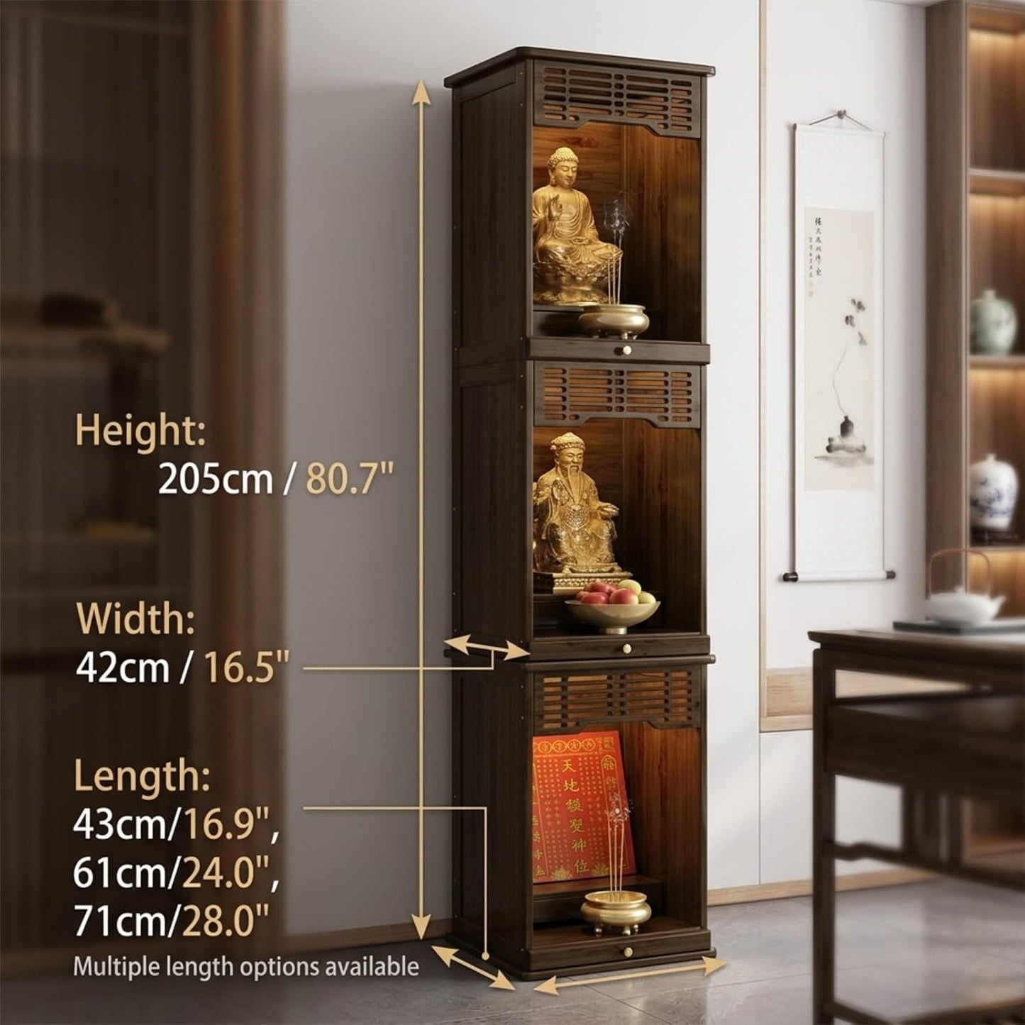 🧘 Zen Harmony Storage Cabinet – Elegant Wooden Accent Cabinet For A Peaceful Home Space ✨