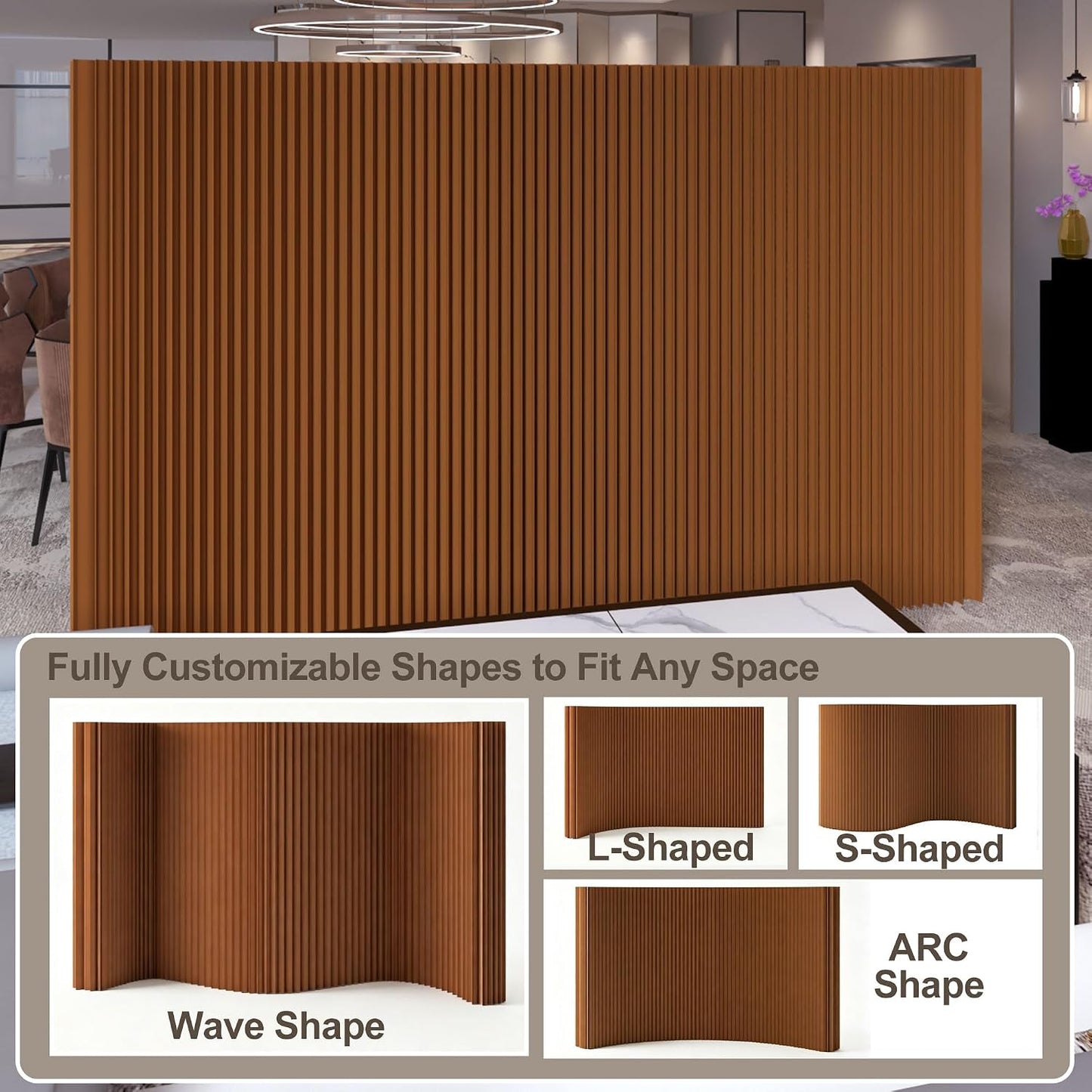 ✨ FlexiSpace Accordion Room Divider – Elegant Foldable Privacy Screen For Modern Homes 🏡