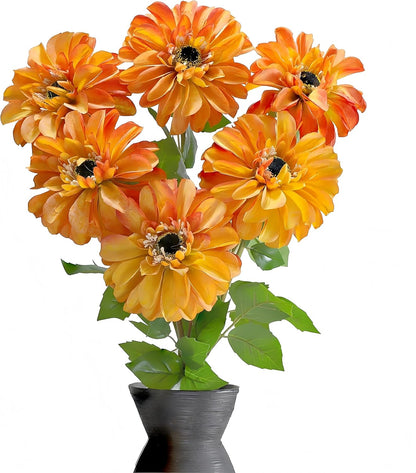 Elegant White Dahlia Faux Flowers for Wedding and Home Decor