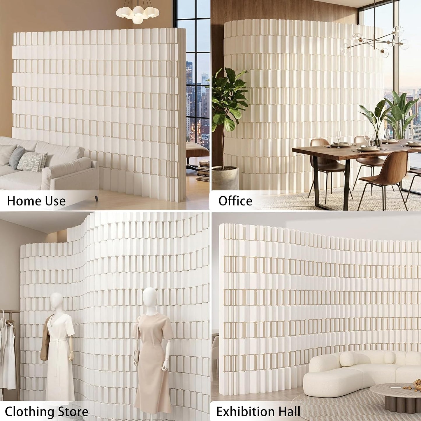 ✨ FlexiSpace Retractable Room Divider – Elegant Folding Privacy Screen For Modern Living Spaces 🏡